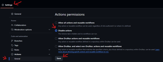 You can disable actions from running on your fork by going to settings, general under actions, disable actions, and save.