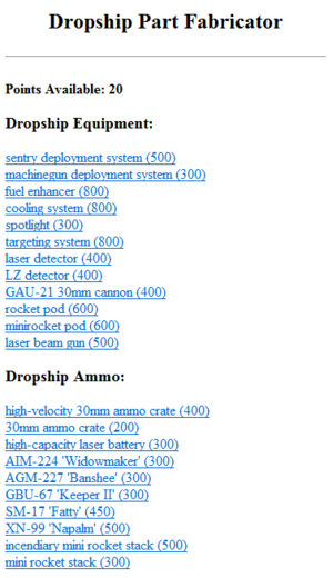Dropship part fabricator ItemList.png